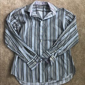 Thomas Dean long sleeve dress shirt